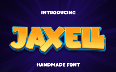 Jaxell - Speels lettertype voor weergave