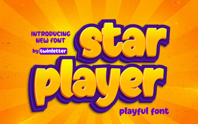 Star Player - Speels lettertype
