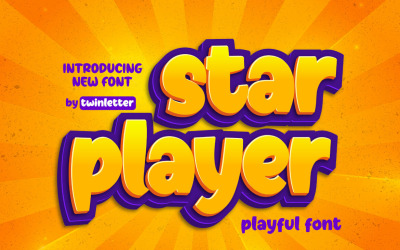 Star Player - Verspielte Displayschrift