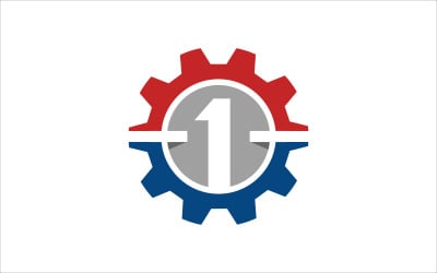 plantilla de vector de ingeniero número uno