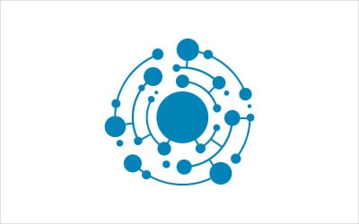 Plantilla de vector de tecnología O