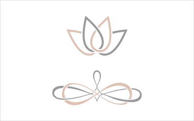 Plantilla de vector de yoga simple