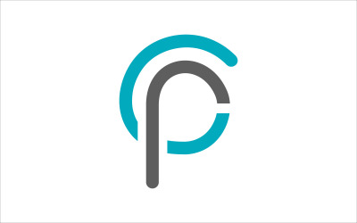 Simple letter CP vector template
