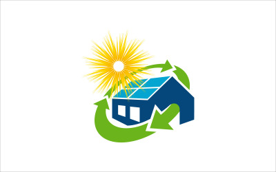 Zonnetechnologie vector sjabloon