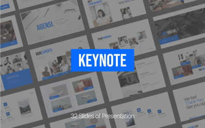Agensi - Creatieve zakelijke presentatie - Keynote-sjabloon