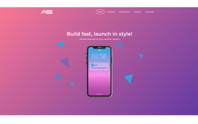 Apu | App HTML5 målsidesmall
