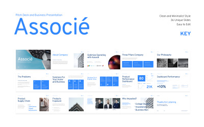 Associe - Presentación de negocios de Pitch Deck - Plantilla de Keynote