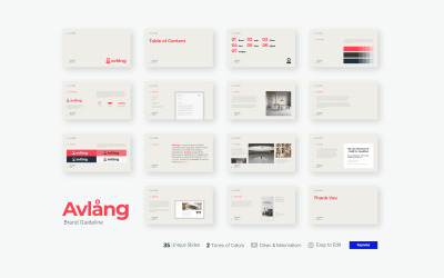 Avlang - Brand Guidelines Presentation - Keynote Template