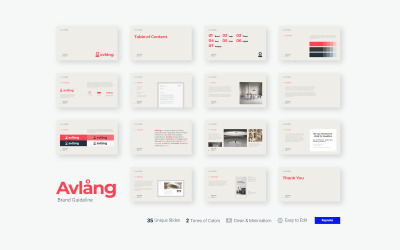 Avlang - 品牌指南演示文稿 - 主题演讲模板