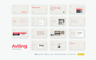 Avlang - Presentazione delle linee guida del marchio - Modello di Presentazioni Google