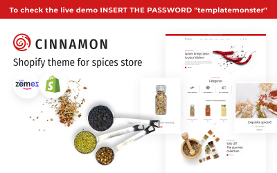 Cynamon — motyw Shopify dla przypraw i ziół