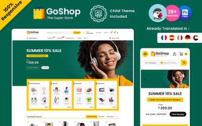 GoShop – Elektronik Çok Amaçlı Mega Prestashop Teması
