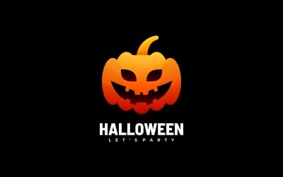 Halloween Gradient Logo Template
