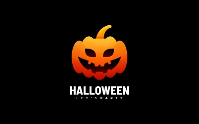 Szablon Logo Gradientu Halloween