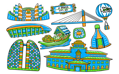 Bandung City - Doodle Vector #02