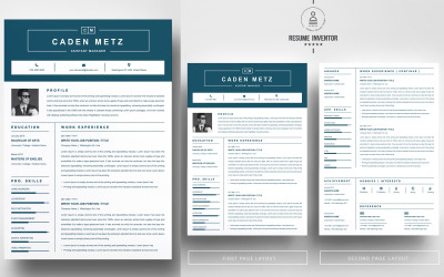 Caden Metz / Resume Template