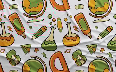 De volta às aulas # 02 - Vector Seamless Pattern