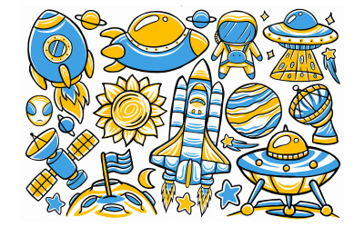 Espacio - Vector Doodle # 02