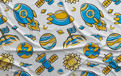 Espaço # 02 - Vector Seamless Pattern