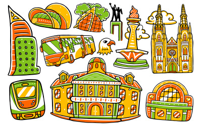 Jakarta City - Doodle Vector # 01