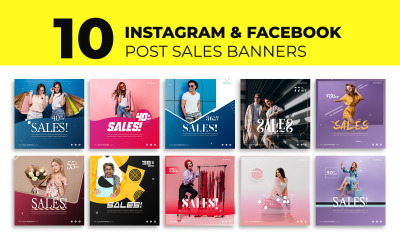 Meye Ten-Social Media Post Fashion Sales Banner Design