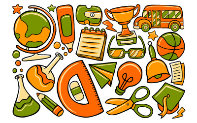 Ritorno a scuola - Doodle Vector #02