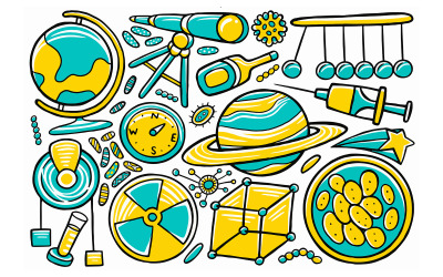 Wetenschap - Doodle Vector #02