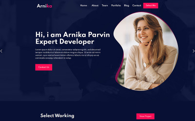 Arnika - Szablon osobistej, kreatywnej, responsywnej strony internetowej