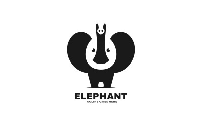 Elefant Silhouette Logo
