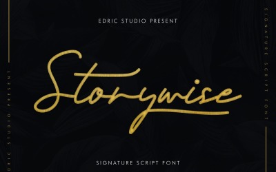 Font scritti a mano firma Storywise