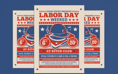 Labor Day Weekend Party Flyer
