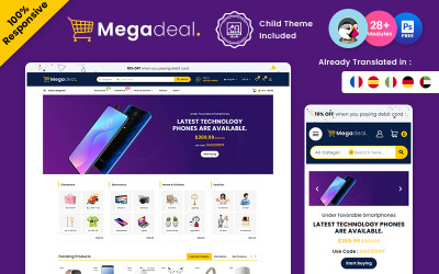 Megadeal - багатофункціональний електронний магазин Prestashop