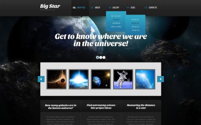 Darmowy motyw WordPress Astronomia
