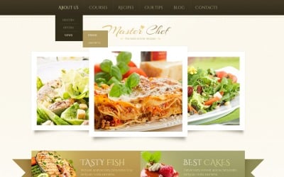 Darmowy motyw WordPress na temat gotowania beżowego