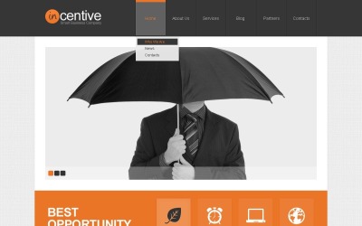 Darmowy reklamowy projekt WordPress dla strony promocyjnej