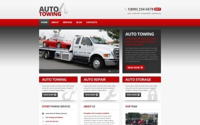 Free Auto-Towing Car Repair WordPress Theme