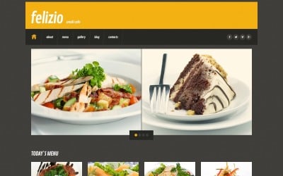 Free Black Cafe WordPress Theme
