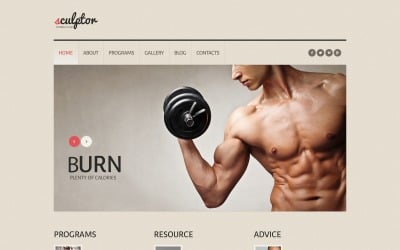 Free Bodybuilding Responsive WordPress Theme