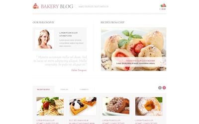 Gratis Bakkerij WordPress Online Zakelijk