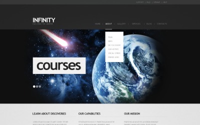 Gratis WordPress Astronomy Online -webbplats