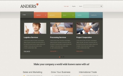 Gratis WordPress -mall för annonsering av onlineföretag