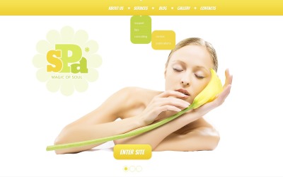 Gratis WordPress Responsiv mall för skönhetssalong