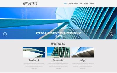 Gratis WordPress-tema för arkitektur för företag