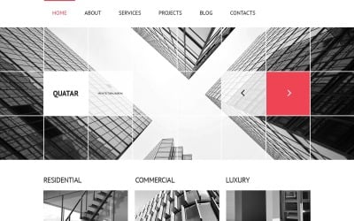 Gratis WordPress-thema voor architectuurservices