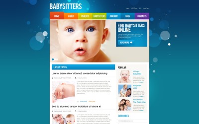 Kostenlose WordPress-Babysitter-Website