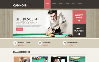 Kostenloses Billard Responsive WordPress Theme