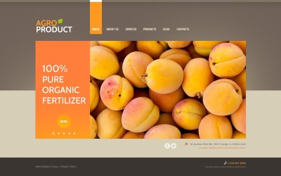 Modello WordPress gratuito per il sito Web dell&amp;#39;agricoltura
