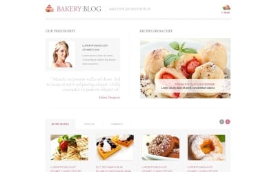 Panadería gratuita WordPress Negocio en línea