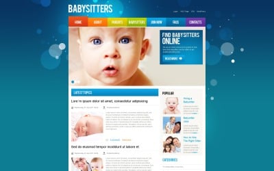 Sito Web gratuito per babysitter WordPress