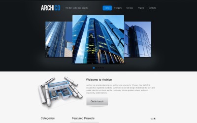 Tema gratuito de arquitetura WordPress